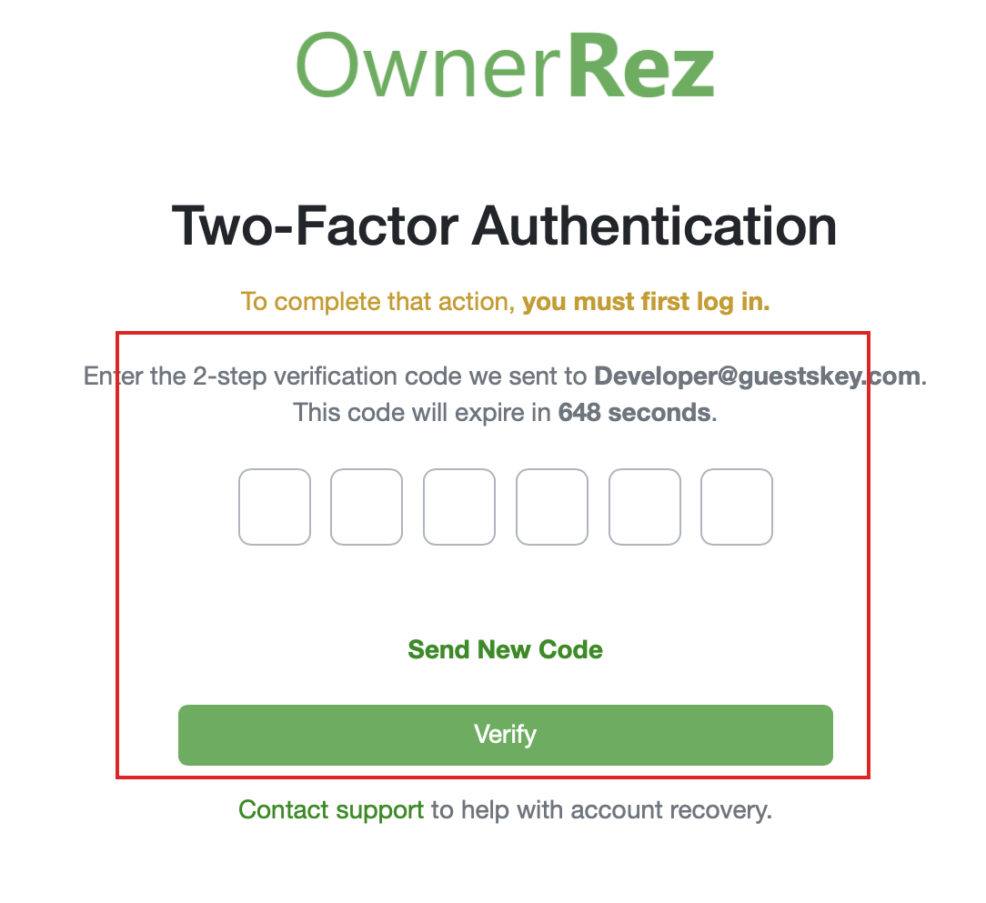 Step 5: Complete Two-Factor Authentication