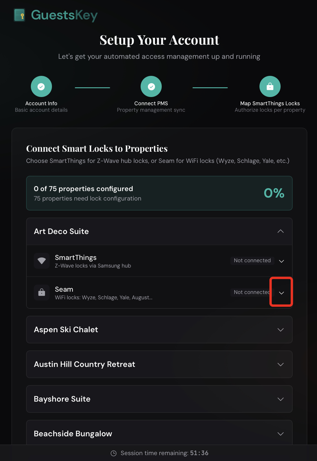 Step 9: Expand the Seam Lock Provider