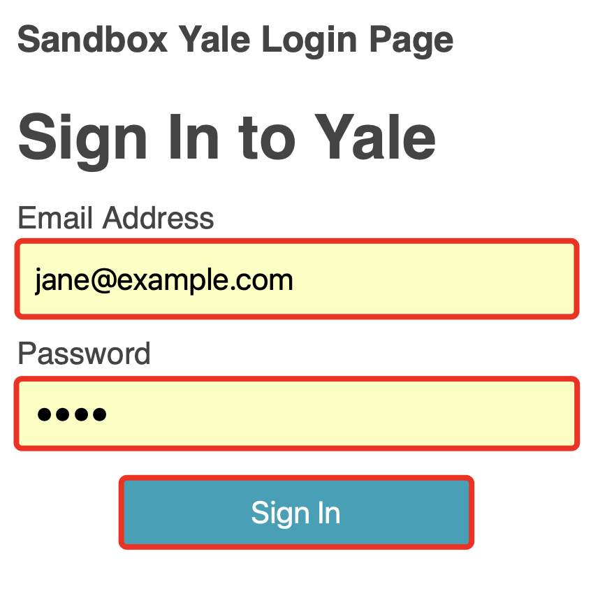 Step 21: Sign In to Your Yale Account