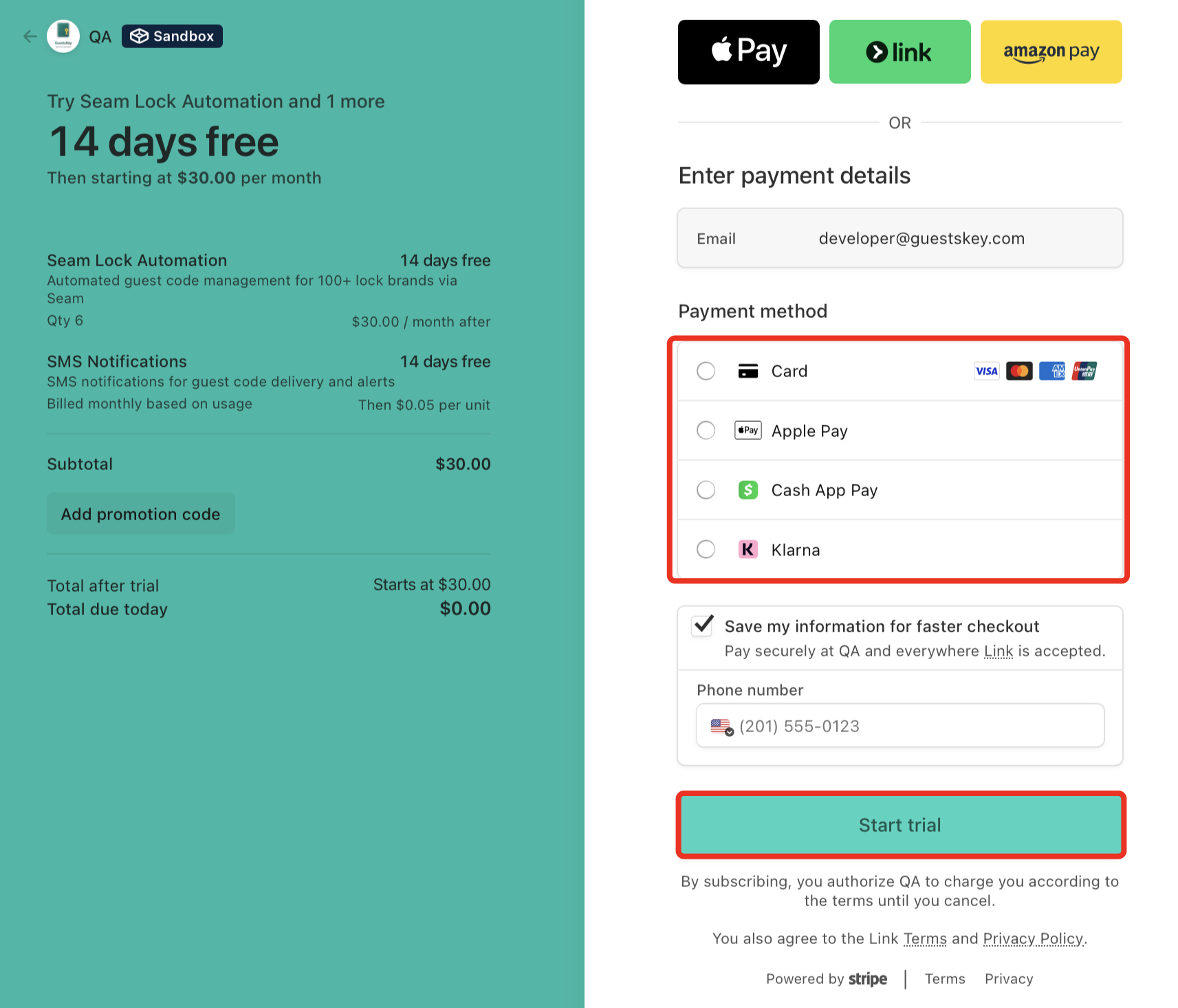 Step 26: Enter Payment Details